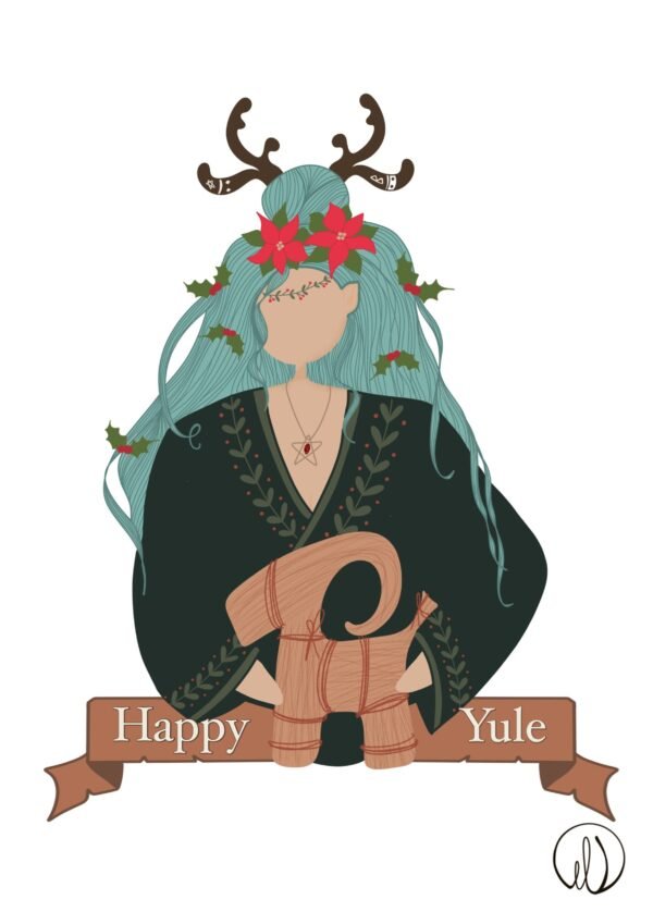 IMG_0819 Affiche Yule – Illustration fête païenne du solstice d’hiver