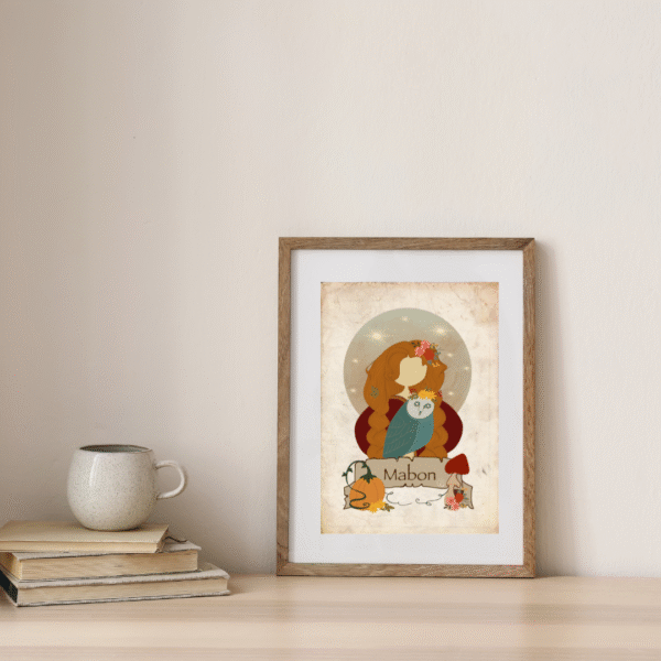 Affiche Mabon – Équinoxe d’Automne et Gratitude des Récoltes