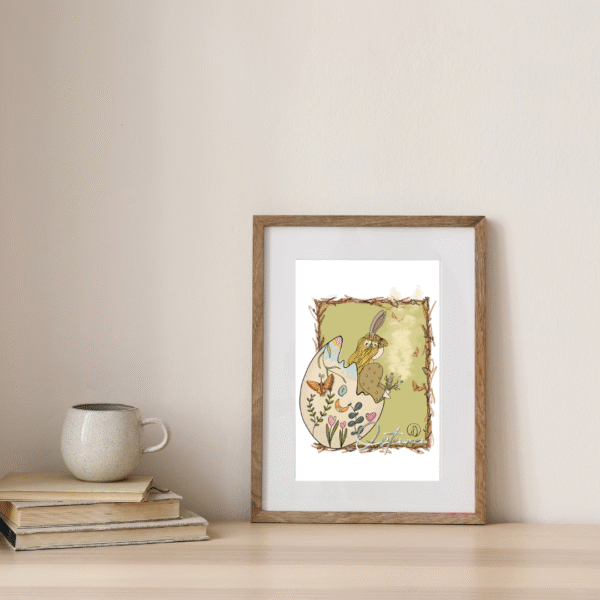 Ostara-affiche-LD Affiche Ostara – Illustration fête de l’équinoxe de printemps