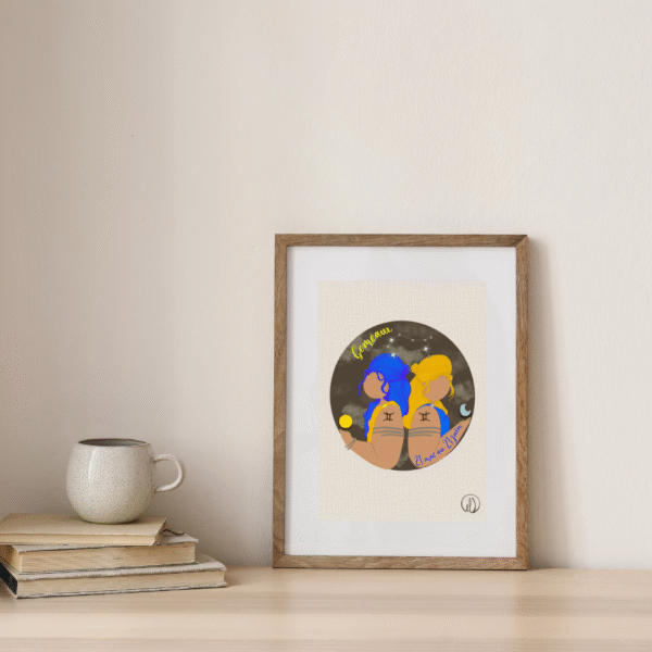 Affiche astro Gémeaux– Illustration Les Ladies Dodues