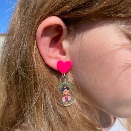 Boucles d’oreilles Lady Frida – Illustration Les Ladies Dodues