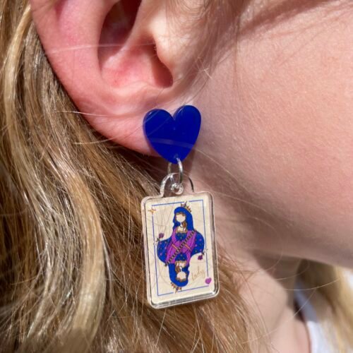 Boucles d’oreilles Lady Cœur – Illustration Les Ladies Dodues