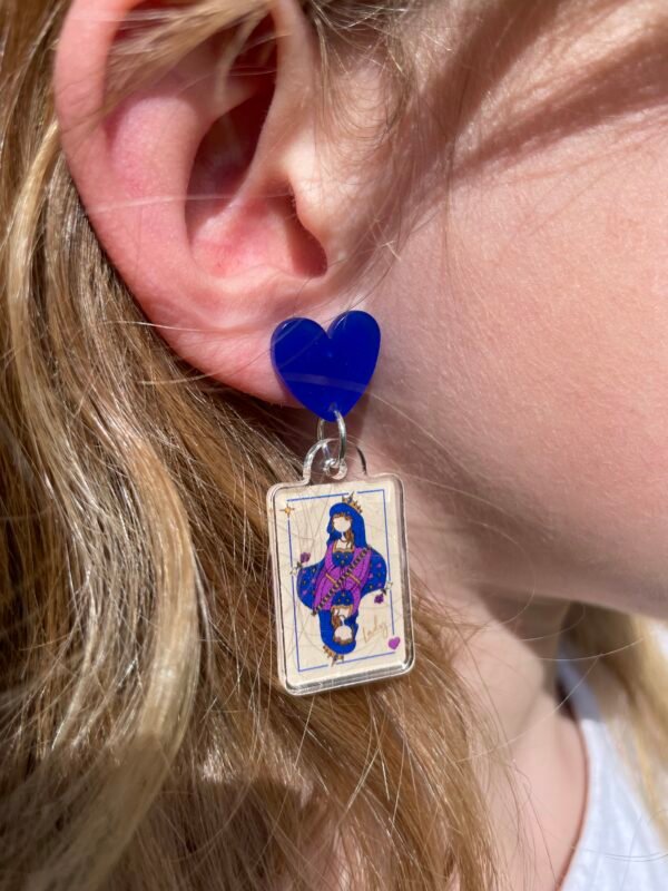 Boucles d’oreilles Lady Cœur – Illustration Les Ladies Dodues