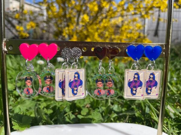 Boucles d’oreilles Lady Frida – Illustration Les Ladies Dodues