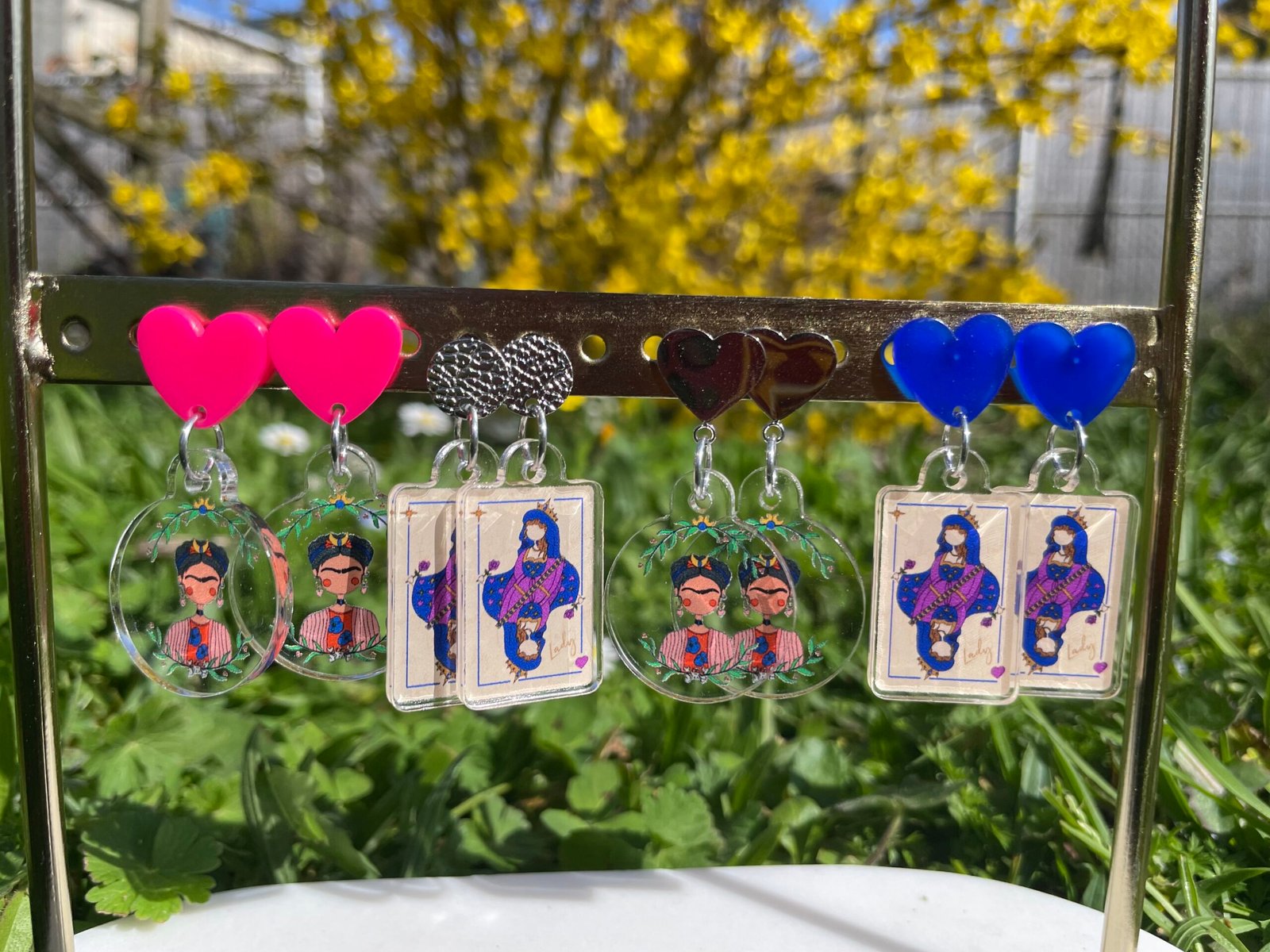 Boucles d’oreilles Lady Cœur – Illustration Les Ladies Dodues