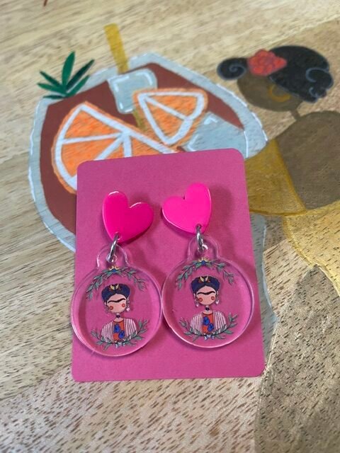 Boucles d’oreilles Lady Frida – Illustration Les Ladies Dodues