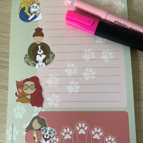 Bloc-notes “Les Ladies Dodues” – Chiens & Chats mignons