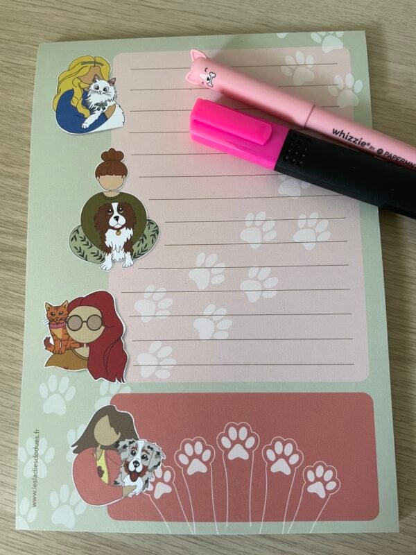 bloc note animaux et ladies dodues Bloc-notes “Les Ladies Dodues” – Chiens & Chats mignons