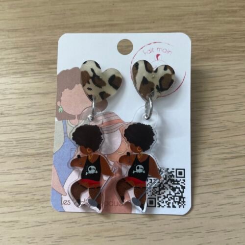 Boucles d'oreilles Lady Rock | Bijou original - Les Ladies Dodues
